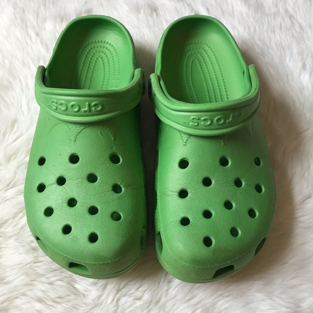 Green Clog Crocs